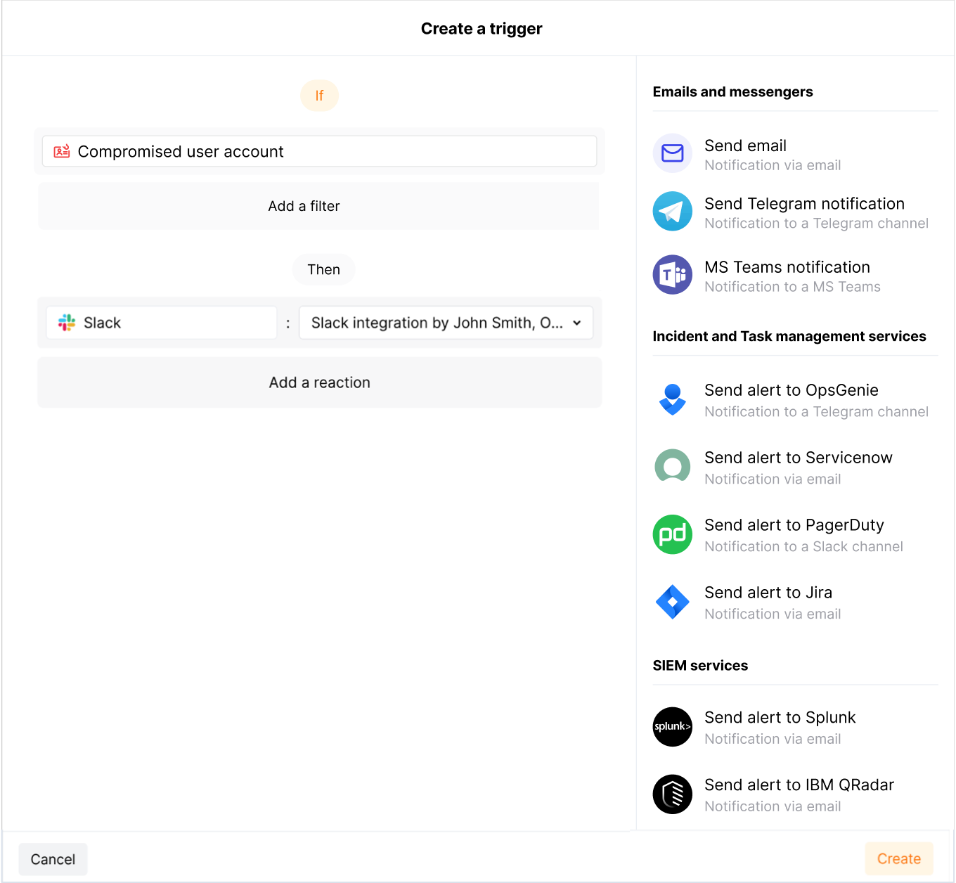 Credential stuffing trigger
